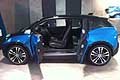 BMW i3 open door auto elettrica al BMW Welt a Monaco di Baviera