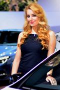 Ragazza dello stand Mercedes al Motorshow di Bolgona 2012