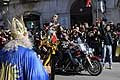 Carnevale di Putignano 2015 I sette vizzi capitali: raduno Harley Davidson che aprono il Carnevale