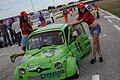 Ragazze della pit line che affiancano la Abarth 500 del Team Furore Motorsport al Challenge del Levante 2012 a Binetto