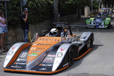 Monoposto e Prototipi in gara - Monoposto Osella PA 21 JRB pilota Pezzolla Ivan a fine gara in coda al serpentone alla Coppa Selva di Fasano 2017