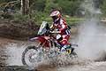 Dakar 2016 biker Michael Metge del team HRC su Honda in azione