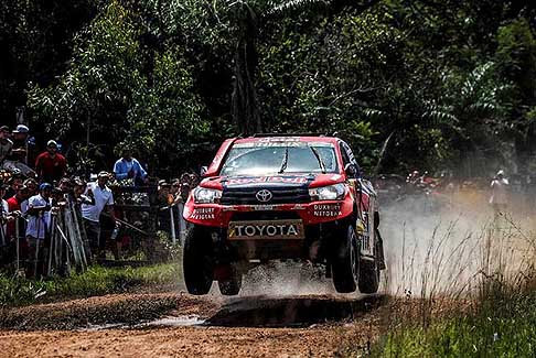 Dakar 2017 - Paraguay, Bolivia, Argentina - Dakar 2017 Al Attiyah Nasser su Toyota Hilux in azione, vince la prima tappa