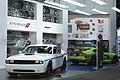The Mopar 14 Challenger and SRT Viper in Stryker Green in the Mopar display at NAIAS of Detroit 2014