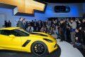 Chevrolet Corvette Z06 nel ress dat inaugurale durante il Salone di Detroit.