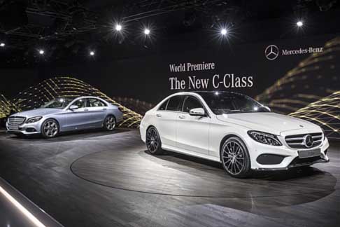 Mercedes - Anteprima mondiale della Mercedes Classe-C e la Classe-C C220 BlueTEC al Salone di Detroit 2014