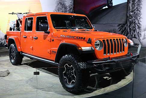 Jeep - Jeep Rubicon Pickup Gladiator in bella mostra a Detroit Auto Show 2019, per il mercato americano