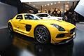 Mercedes Benz SLS AMG Black Series frontale al Salone di Detroit