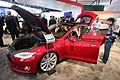 Tesla Model S porta pacchi anteriore al NAIAS di Detroit 2013