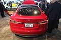 Tesla Model S veicolo elettrico posteriore al NAIAS di Detroit 2013