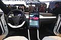Tesla Model X interni tablet centrale al salone di Detroit 2013