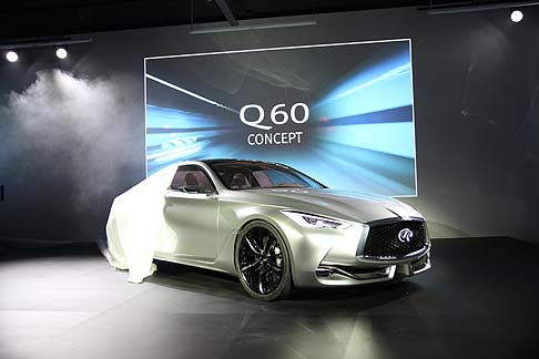 Infiniti - Le appendici aerodinamiche collocate dietro i passaruota anteriori sono ereditati dalla concept Q50 Eau Rouge.