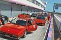 Scuderia Ferrari Club di Castellana Grotte con le vetture schierate allAutodromo del Levante a Binetto
