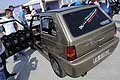 Vecchia Fiat Panda tuning con impianto da Urlo sulle portiere al Donne Motori Show presso lAutodromo del Levante di Binetto