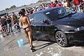 Sexy car wash con Alfa Romeo 147 tuning Mimix al Donne e Motori Show edizione 2012