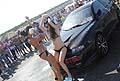Sexy car wash con Alessia e Maddalena al Donne & Motori Show 2012 al Autodromo del Levante di Binetto