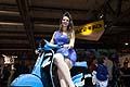 Pollini motori Piaggio Vespa racing e modella sexy allEicma 2013 di Milano