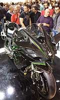 New bike Kawasaki Ninja H2R allEicma 2014 Salone del Motociclo di Milano