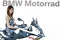 Hostess dello stand Bmw Motorrad Eicma 2014 al Esposizione Internazionale del Motociclo di Milano