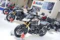 Panoramica moto al padiglione Suzuki al Salone del Motociclo Eicma 2014 di Milano