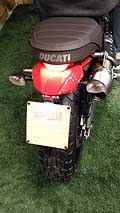 Scambler Ducati dettaglio posteriore bike allEicma 2014 di Milano