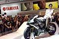 New Yamaha R1M e hostess al Salone Intenazionale del Motociclo Eicma 2014 di Milano