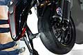 Ducati Monster 1200 R dettaglio ruota posteriore allEicma 2015