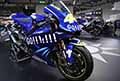 Moto GP numero 46 Yamaha del Pluri-campione del mondo di MotoGP Velentino Rossi esposta all´Eicma 2021 di Milano la Fiera del motociclo