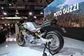 Moto Guzzi V100 Mandello retrotreno bike presentata all´Eicma 2021 di Milano presso RHO Fiere