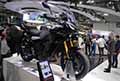 Moto Yamaha Tracer 9 GT in bella mostra all´Eicma 2021 di Milano il Salone Internazionale del motociclo