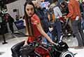 Sexy girls e Moto Morini Milano al Salone del Motociclo Eicma 2021 di Milano