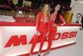 Sexy ragazze Elisa Mazzucchelli e la bruna Giada Matrone allEicma 2021 di Milano la Fiera del Motociclo