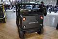 Tazzani EV Minimax 45 veicolo elettrico con autonomia di 45 Km/h costanti in mostra allEicma 2021 di Milano presso Fiera Rho