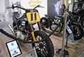 Moto Custom World by Royal Enfield flat tracker in bella mostra allEicma 2021 di Milano il Salone Internazionale del motociclo