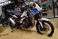 Moto Rally Honda Africa Twin con motore 1100cc al Salone del motociclo Eicma 2021
