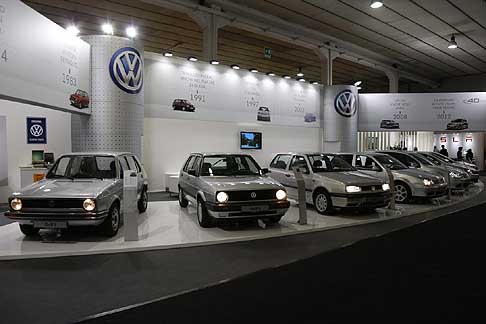 Fiera di Padova - Volkswagen Golf il modello della casa tedesca fece infatti la sua prima apparizione nel 1974