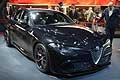 Nuova Alfa Romeo Giulia Qudrifoglio Verde nero Vulcano al Francoforte Motor Show 2015