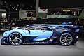 Bugatti Vision Gran Turismo vista laterale al Salone di Francoforte 2015