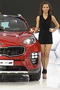 Hostess Kia Sportage al Francoforte Motor Show 2015