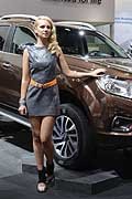 Beautiful girl Navara NP300 al Francoforte Motor Show 2015