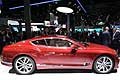 Bentley Continental GT profilo laterale al Francoforte Motor Show 2017