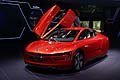 Volkswagen XL1 open door at Frankfurt Motor Show 2013