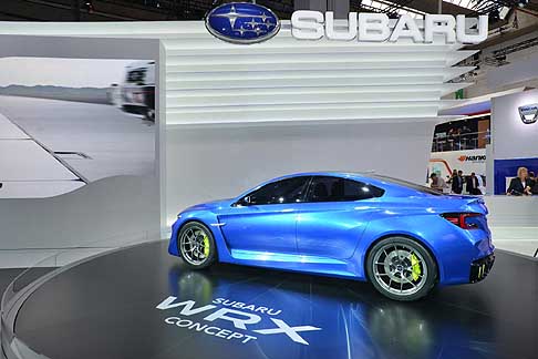 Subaru - Subaru WRX Concept lunga 4.520 mm, con un passo di 2.760 mm