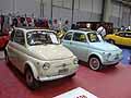 Fiat 500 avana e azzurra