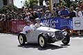 Fiat 500 B Sport usciti dalla curva Teatro Margherita al Gran Premio di Bari 2015