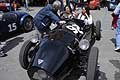 Rare car Triumph Moss Monaco con Valentina Chicco e Giorgia Di Donna in area paddock a fine manifestazione alla 4^ Rievocazione del Gran Premio di Bari