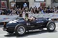Triumph Moss Monaco auto storica dedicata al Ex campione di F1 Stirling Moss, guidata dal duo femminile Valentina Chicco e Giorgia Di Donna giro finale di saluto al Gran Premio di Bari 2015