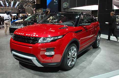 Land Rover - Range Rover Evoque anteriore red Al Ginevra 2011 Motor Show