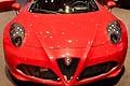 Alfa Romeo 4C Targa Coup anteriore vettura al Ginevra Motor Show 2014