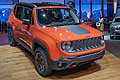Jeep Renegade Orange off-road at the Geneva Motor Show 2014